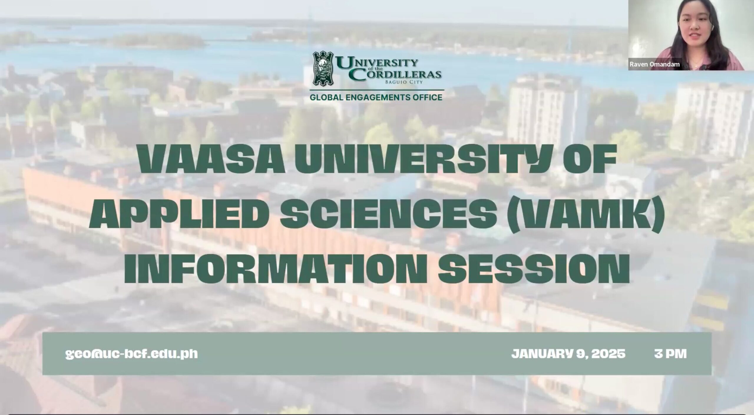 Connecting Globally: GEO Hosts Webinar with Finland’s Vaasa University of Applied Sciences
