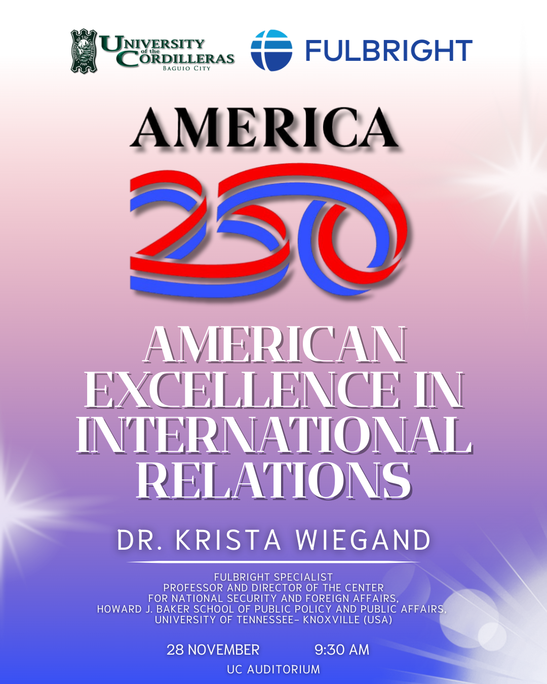 America250: American Excellence in International Relations (Nov. 28, 2025)